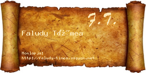 Faludy Tímea névjegykártya